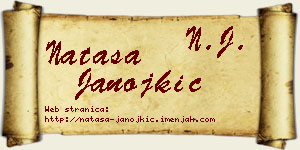 Nataša Janojkić vizit kartica